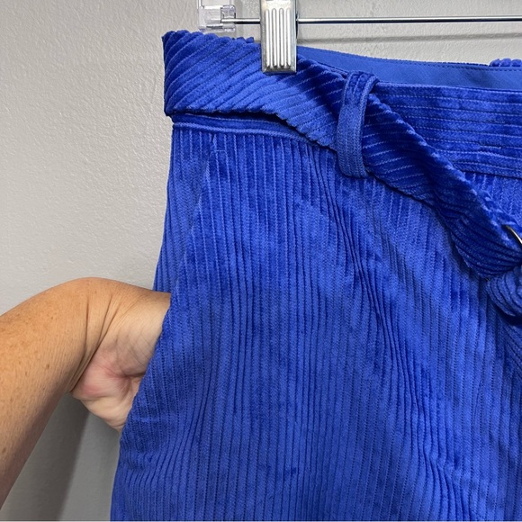 NWOT COS Royal Blue Women’s Corduroy Wide Leg Pants Size 10 - Picture 6 of 11